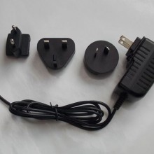 Wholesale! SAA, CE, BS, UL, KC Listed 12V 1.5A interchangeable power adapters, 18W USB Charger with EU, UK, AU, KR, US plugs, 12V 1.5A Wall Charger.