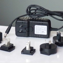Top quality! SAA, CE, BS, UL, KC Listed 12V 2A interchangeable power adapters, 24W USB Charger with EU, UK, AU, KR, US plugs, 24V 1A Wall Charger.