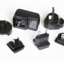 Top quality! SAA, CE, BS, UL, KC Listed 5V 1A interchangeable power adapters, 5W USB Charger with EU, UK, AU, KR, US plugs.